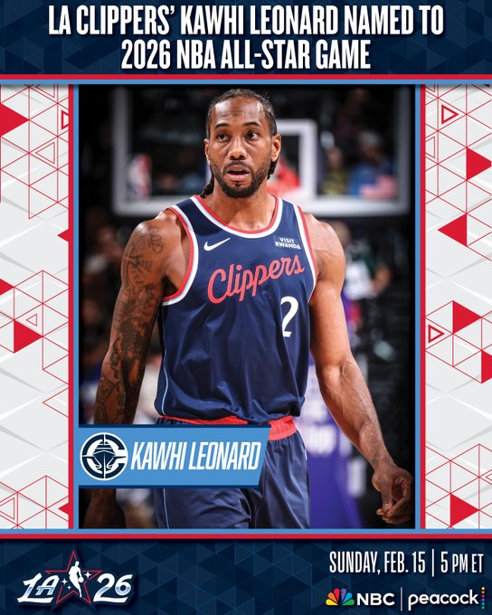 世界杯手机观看-NBA官方：莱昂纳德增补入选2026年全明星赛 填补美国队人数缺口